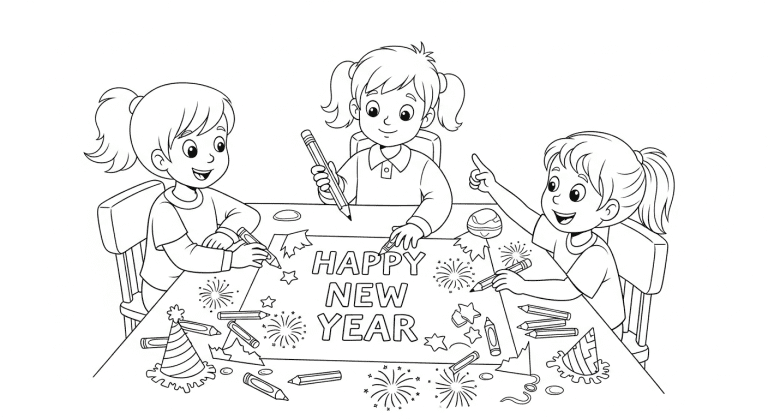 A black-and-white sketch from a top-down perspective. The image shows a 