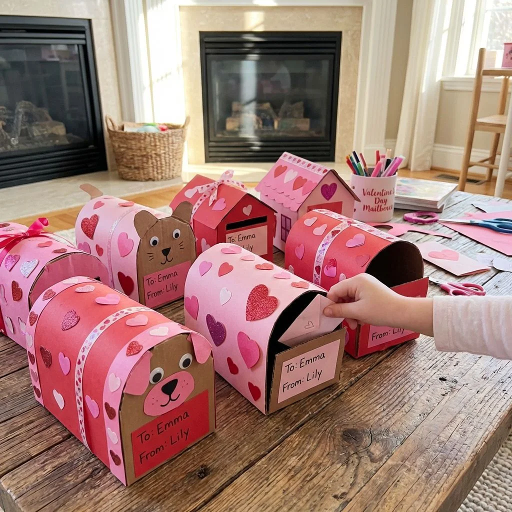THIS IMAGE ABOUT DIY Valentine Day Boxes for Girls