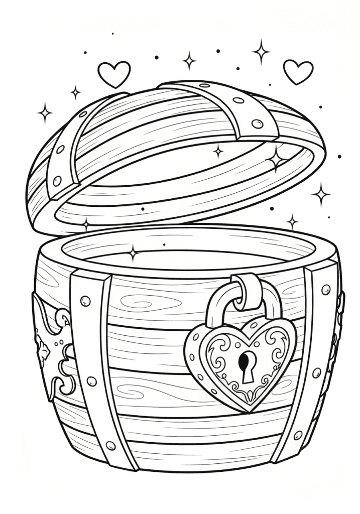 valentine day box girl
